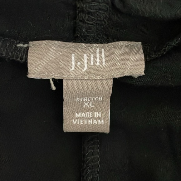 J JIll Black Waterfall cardigan sweater size XL Lightweight - Picture 5 of 6